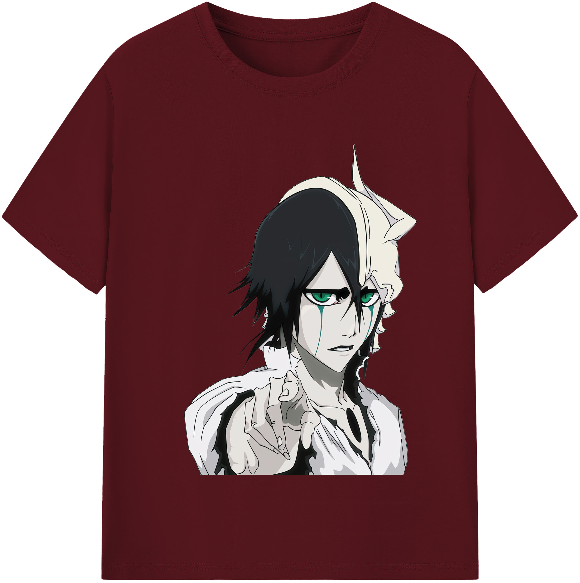 （画像用） ブリーチ ウルキオラ·シファー BLEACH Ulquiorra cifer 綿100％半袖Tシャツ（フロントプリント）